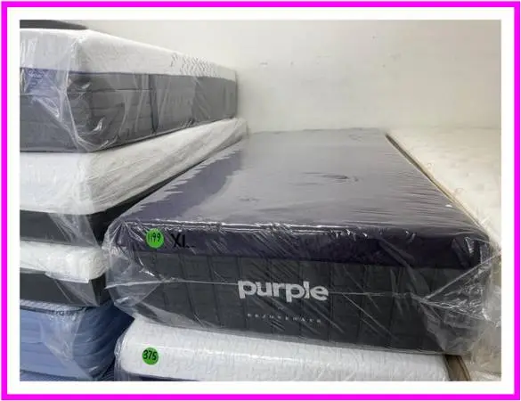 TWIN XL PURPLE REJUVENATE MATTRESS & BOX SPRING BED SET