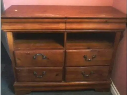 Solid wood dresser