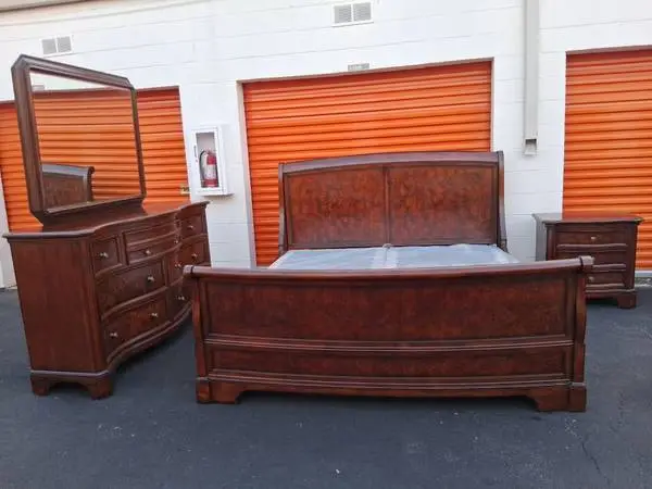 King size bedroom set with boxspring