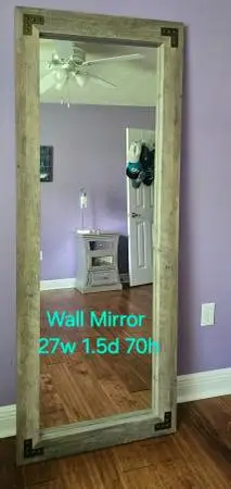 Mirror, Large dressing or salon mirror.