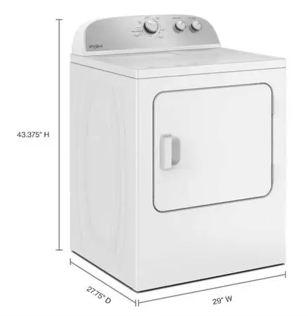 Whirlpool 7-cu ft Vented Electric Dryer ( White )