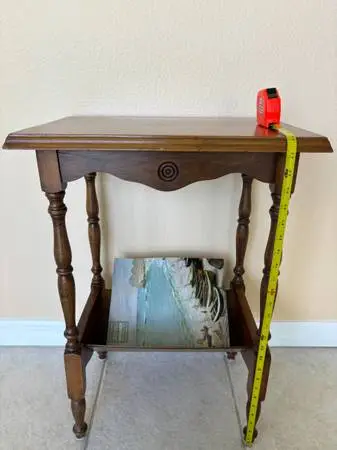 $1,400+ Style for Only $100! Rare 1930s Hand-Turned Trough Table