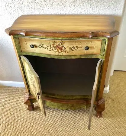 Very cute Small French style hand painted cabinet - a great find!