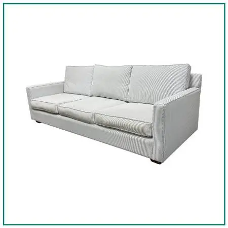Serena & Lily Bespoke Perennials Pinstripe Sofa