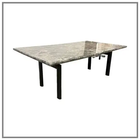 Le Corbusier Lc6 Tube D’avion Base + Bespoke Granite Top Dining Tabl