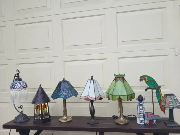 BEAUTIFUL STAINED GLASS LAMPS from $35 to $70 each