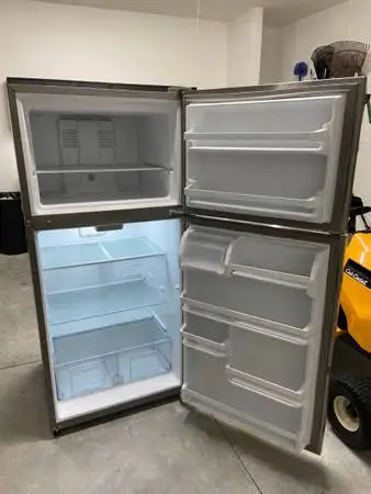 Stainless steel fridge