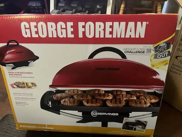 George Foreman grill full size