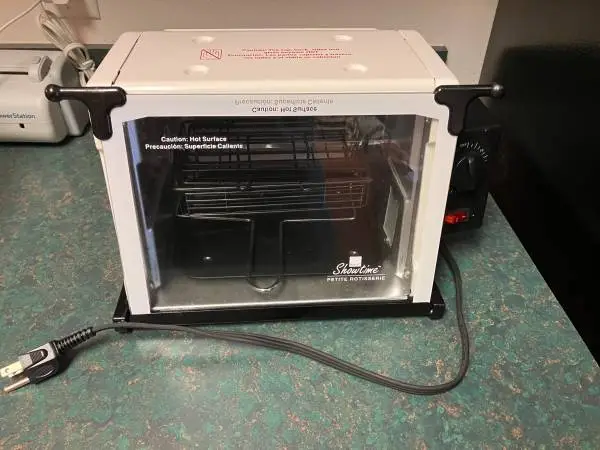 Ronco Showtime Petite Rotisserie Oven white Compact cooking Cookware