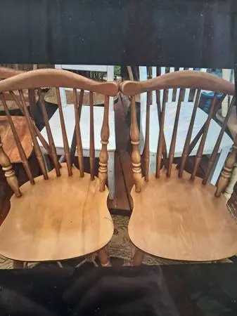 Set of 2 Solid Wood Kitchen Dining Room Chairs