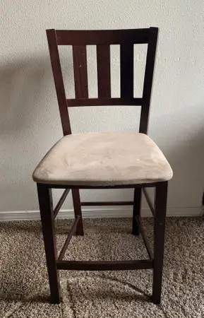 3 Suede Counter/barstools
