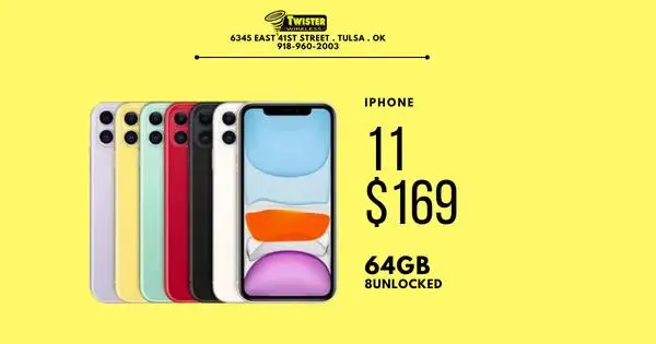 iPhone 11 64GB Unlocked - Like New - $1 Down Finance