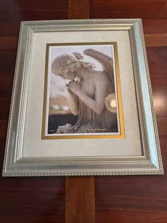 Framed Angel photographs by famous artist
