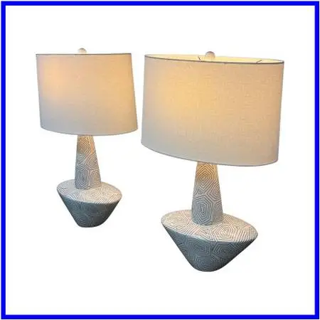 Arteriors Toronto Ceramic Table Lamps, Pair