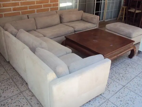 Sofas Modular Living Room Set and Wood Table