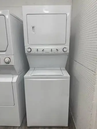 27” Frigidaire High Efficiency Washer & Electric Dryer Dtack Unit With Excelle