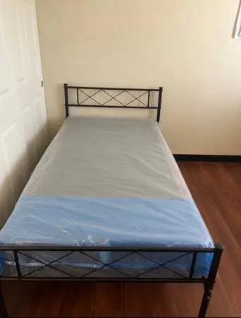 twin size bed frame with box spring
