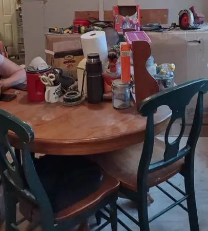 Dining room table and four chairs