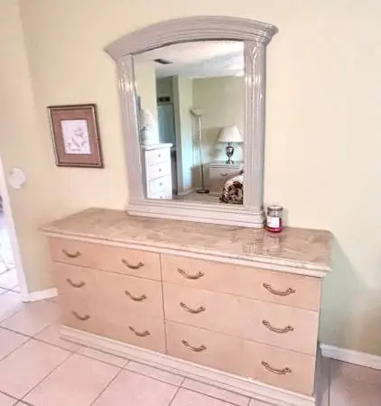 Large bedroom dresser with mirror