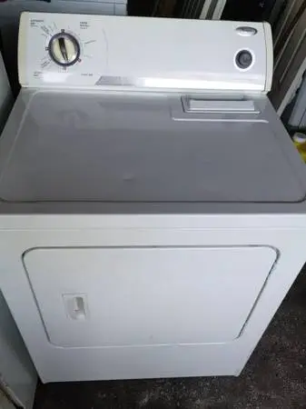Extra large capacity electric Whirlpool clothes dryer