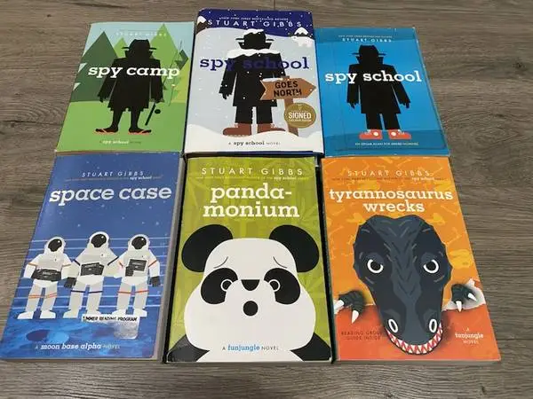 SPY SCHOOL / FUN JUNGLE 6 BOOKS By Stuart Gibbs