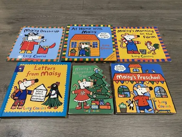 MAISY THE MOUSE BOOKS BY LUCY COUSINS 4 Hardcover & 2 Paperback Books