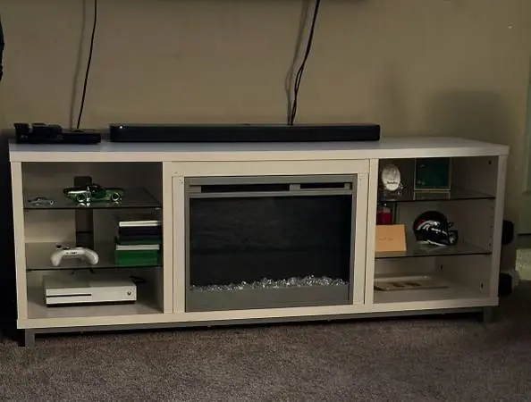 Fireplace TV Stand W/ LED lights