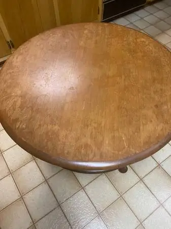 Vintage Round Two Tier Table