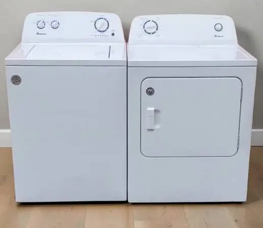 AMANA WASHER AND DRYER SET WASHING MACHINE GAS DRYER LIKE NEW