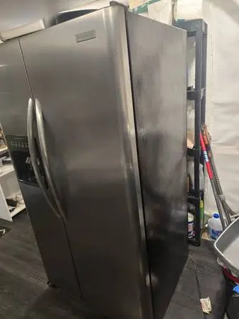 frigidair side by side with door dispenser