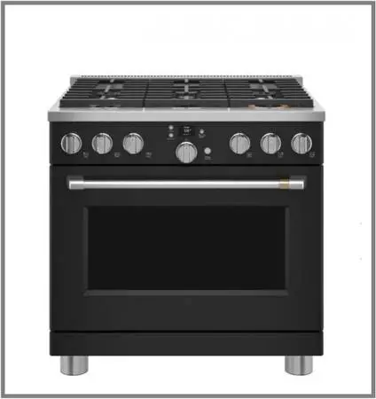 Café 36 Freestanding Dual Fuel True Convection Range Matte Black