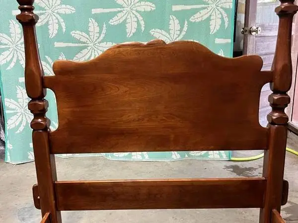 Cushman solid maple set of twin beds