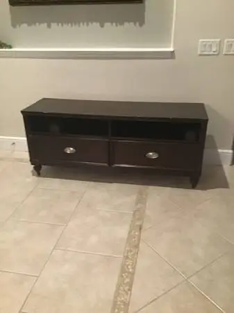 Dark wood TV STAND