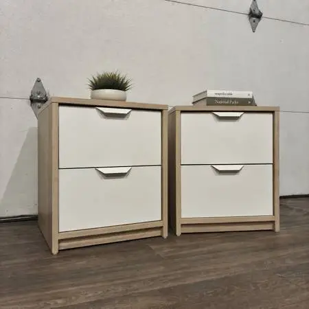 Matching Pair of Mid-Century Style Nightstands