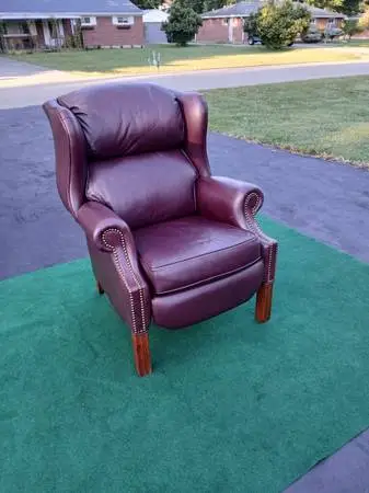 Leather Recliner with Nailhead Trim by Pennsylvania House