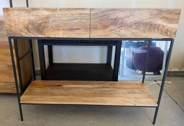 West Elm Industrial Solid Mango Wood 42 Console – 2 Drawers