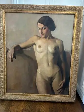 Oil Painting from 1920 from France