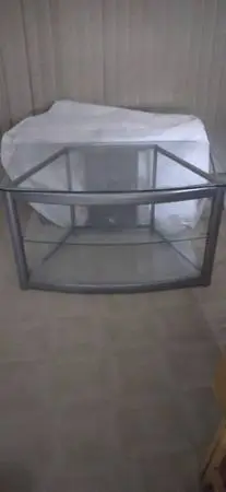 New Price! Two Rectangle Glass-Top Coffee Tables. Like New