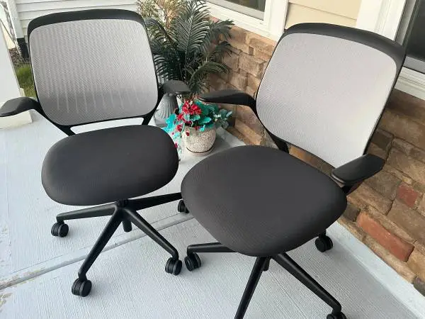 Almost new 2 comfortable office chairs (pair) $60