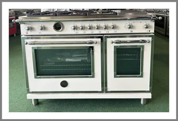 Bertazzoni Heritage 48 Free Standing Dual Fuel Range Ivory Gloss