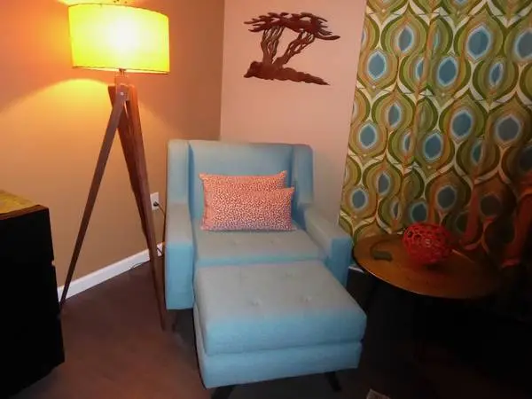 Joybird Upholstered Chair and Ottoman