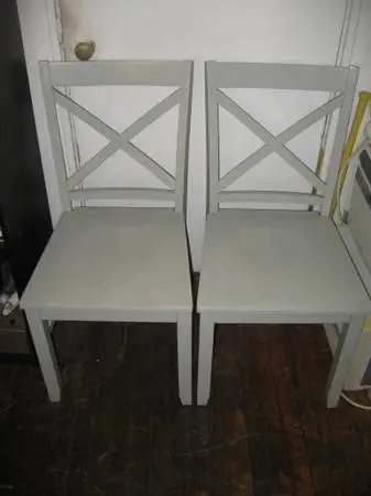KITCHEN TABLE $40-6 KITCHEN Chairs---4 Red Or 2 White $15 Each Chair