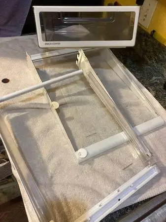 Whirlpool / Maytag Side-by-Side Fridge Glass Shelf & Snack Drawer Set