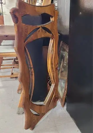 Rustic Art Nouveau - CUT OUT - Wall Mirror