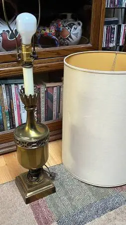 Vintage MCM Brass  Table Lamp