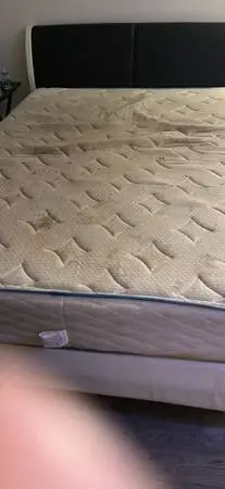 Queen bed and bed frame