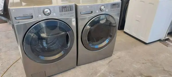 LG Steam Front Load Washer And Gas Dryer