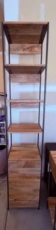 West Elm Industrial 84 Mango Wood Bookcase + Cabinet – 17 Tower