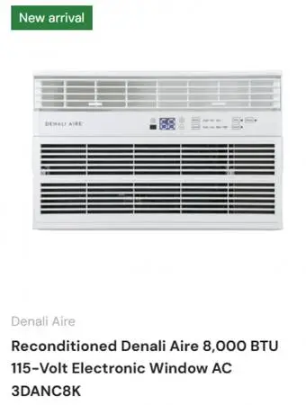 Reconditioned Denali Aire 8,000 BTU 115-Volt Window AC 3DANC8K