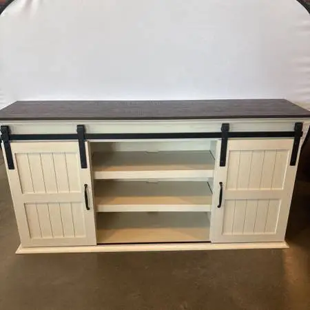 Orso TV Media Console W/ Sliding Doors- 63X15.5X32
